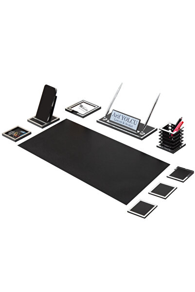 Makroofis Asel Sümen Takımı 10 Parça Siyah