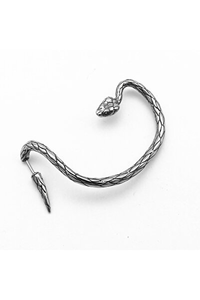 Viking Ear Cuff Snake Design Nail Model S+ Quality 316L Stainless & Non-Tarnish Steel Earring Single Piece
