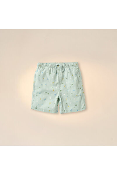 Juniors Printed Short Sleeves Shirt and Shorts Set