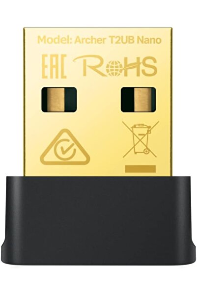 TP-LINK محول Archer T2UB Nano AC600 USB Wi‑Fi وBluetooth 4.2 (2.4 جيجاهرتز 200 ميجابت في الثانية، 5 جيجاهرتز 433 ميجابت في الثانية)