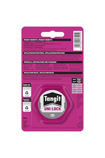 Tangit Etansant Uni-Lock pentru tevi de apa si gaz Tangit, 20 m