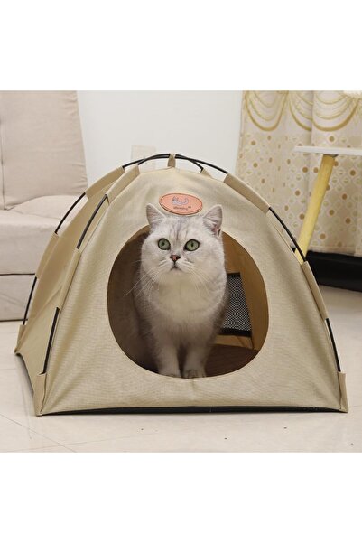 Saharaz Pet Tent,Indoor Pet Playhouse,with Removable & Washable Mat,Dual Mesh Ventilation,40X40X38CM