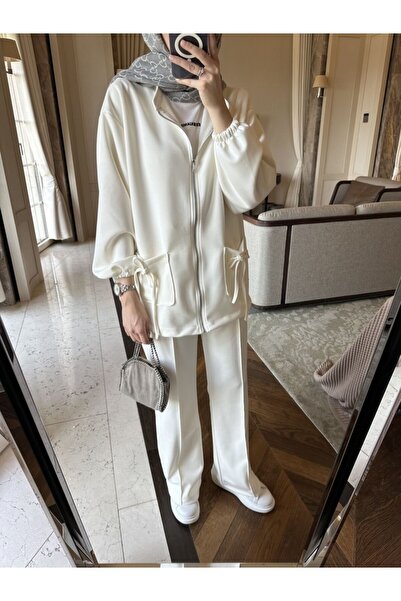 Oxygen Scarfs Premium 0Ysho Fabric Liona Women's Hijab Two-Piece Set Tk100256