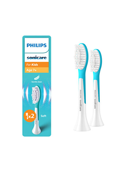 Philips Sonicare Kids Standard HX6042/90 refills, 2-pack brush heads, Standard, click-on