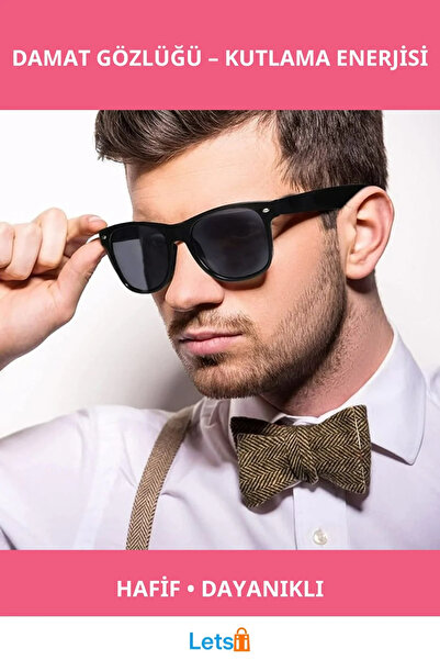 Letsii نظارات العريس المرحة، إكسسوار لحفلات الزفاف وحفلات العزوبية