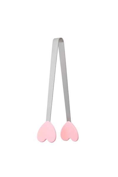 Danex Creative Food Tongs Danex, Heart-shaped Silicone, 14.5 x 3 cm, Pink