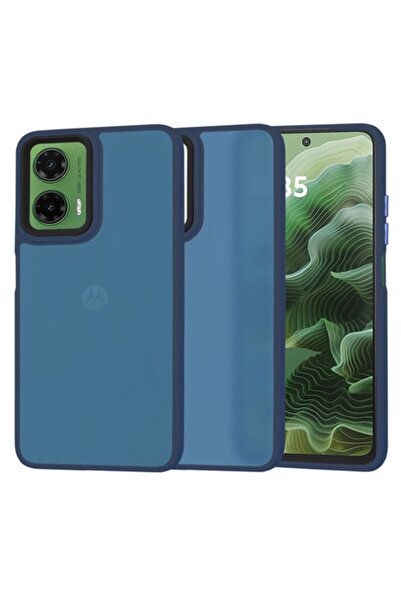 Techsuit Case for Motorola Moto G35 (L27) - Polycarbonate, Deep Blue