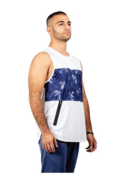 Zaecy قميص رجالي بدون أكمام بقصّة عادية مع جيب