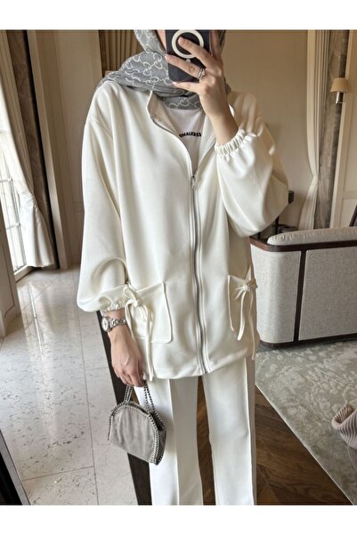 Oxygen Scarfs Premium 0Ysho Fabric Liona Women's Hijab Two-Piece Set Tk100256