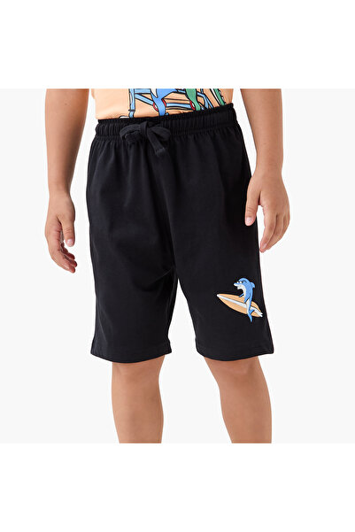Juniors Graphic Print T-shirt and Shorts Set