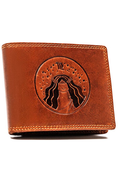 Other Large men's leather wallet with zodiac embossing - Peterson