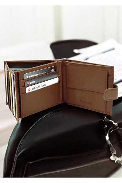 HASSION Men's Wallet, Genuine Leather, 7137, Coffee