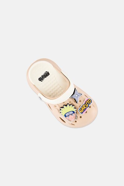 NARUTO Toddlers Boy Slingback Clogs, Beige