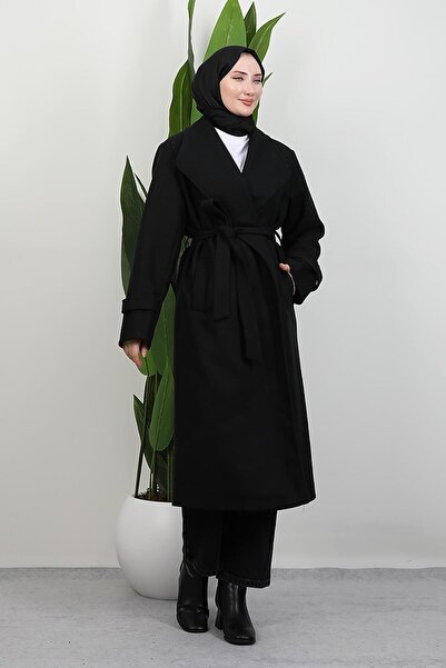 GİYZAMİLA Μπουφάν Ahuse Cashmere Μαύρο