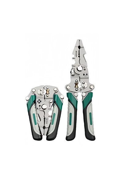 NEXTLY Foldable Multi-Purpose Pliers | Ergonomic, Durable Steel, 20.5x6cm, Green