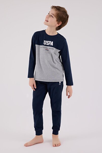 U.S. Polo Assn. ERKEK ÇOCUK SÜPREM PİJAMA TAKIMI, Uzun Kol Pijama Takım, %100 Pamuk