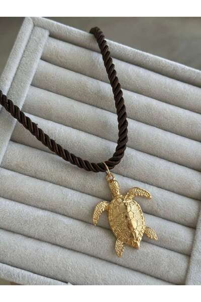 İREM YILDIZ Hasır İpli Şık Kaplumbağa Kolye