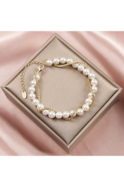 delis Bratara din argint 925 pentru dama, JW1713, model perlute , placata cu rodiu