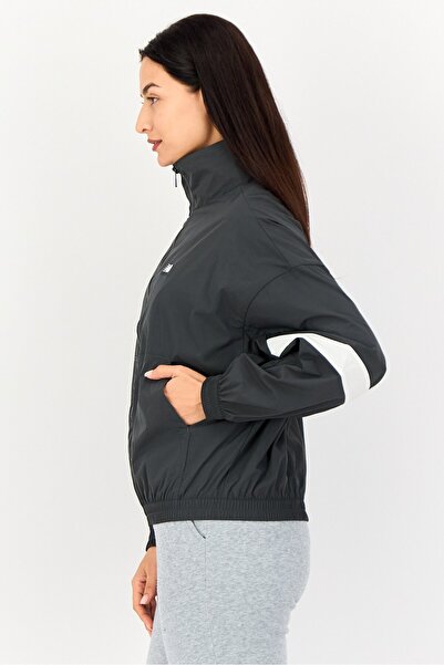 New Balance Women Oversized Fit Long Sleeve Training Jacket, Dark Grey