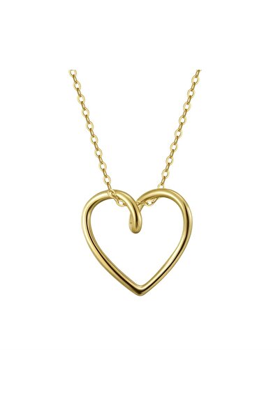 delis Lantisor argint 925, JW1744, model inima, placat cu aur