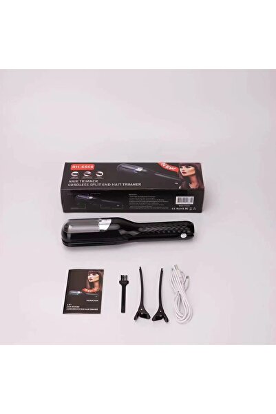 Flippy Split-Ends Repair Device, Hair Smoothing, ABS+PC, Negative Ions, 500 mAh, 24.8x5.3x5 cm, Blac