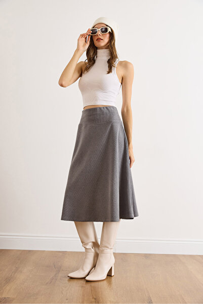 Olalook Fusta Selenik cu curea în talie pentru femei ETK-19000297