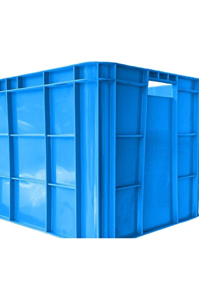 Ethic Solutions 2pcs Plastic Fish/Multipurpose Crate Box 600×400×350mm 67L Blue