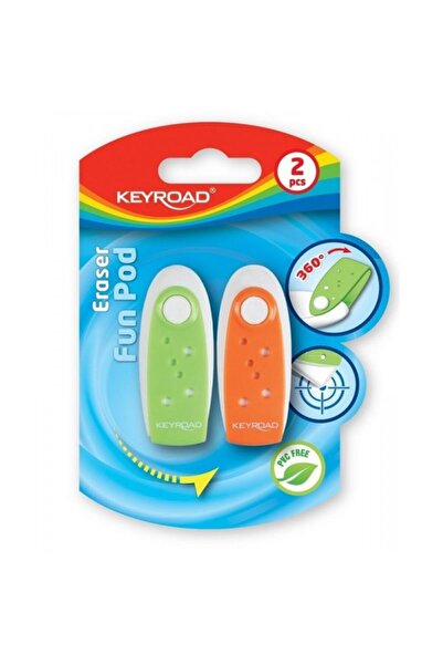 KEYROAD Radiera FunPod KR970225, ovală 56x22x13 mm, rotativă, capac din plast...