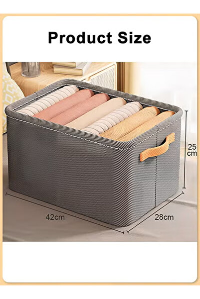 Generic Clothing Storage Box,Non-woven Clothing Storage Bag,Foldable Storage Box,Large Capacity Reinforced