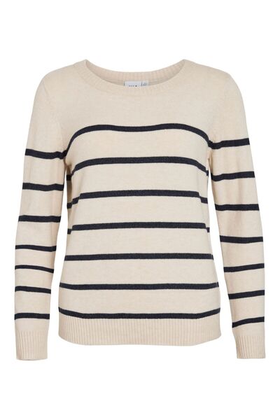 VILA Strickpullover Rundhals