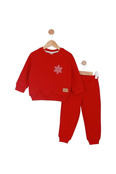 Asyaden Baby Baby Girl Girl Child Baby Boy Boy Child 2/5 Years Old Snowflake Printed New Year 2-Piece Bottom Top Set