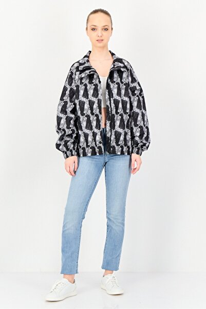 Vans Women Allover Print Windbreaker Jacket, Multicolor