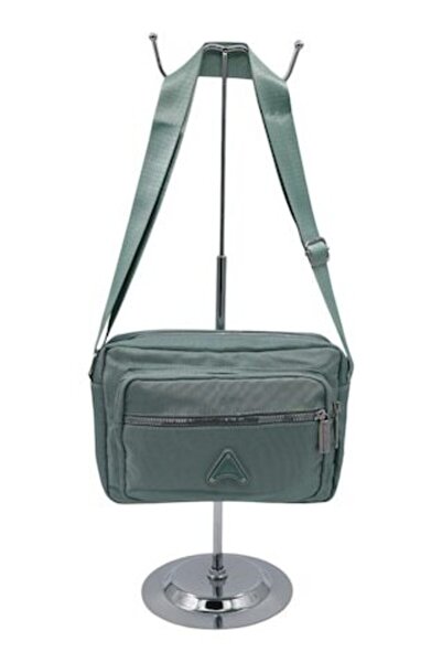 OEM Geantă crossbody pentru femei R241, curea reglabilă, verde deschis