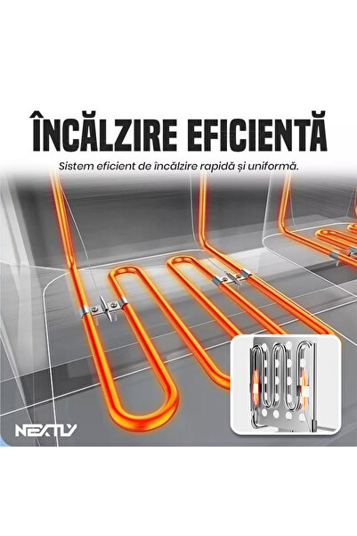NEXTLY Friteuză electrică profesională din oțel inoxidabil, capacitate 6 l, 2500 W, finisaj argintiu