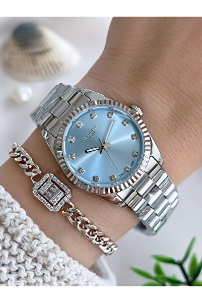 Lee Cooper Women's Wristwatch with Steel Strap 3 Atm Water Resistant Vs.Blkt.0643