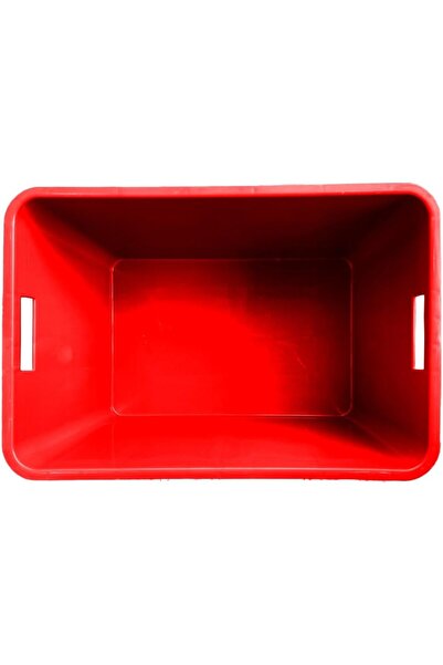 Ethic Solutions 2pcs Plastic Fish/Multipurpose Crate Box 600×400×350mm 67L Red
