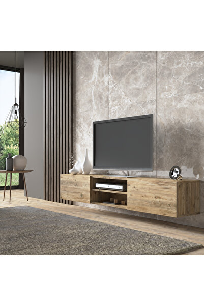 Remaks Wiko Duvara Askı 2 Kapaklı Tv Ünitesi - Atlantik Çam