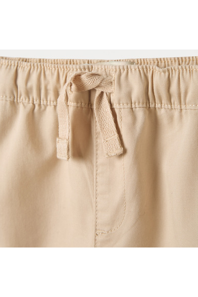 Juniors Solid Shorts with Pockets and Drawstring Closure