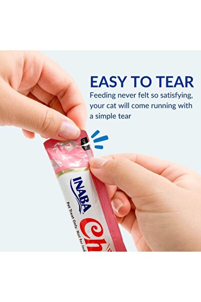 churu Inaba Kitten Food Paste (under 1 year), Tuna Flavor, 4 Tubes