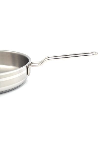 KORKMAZ Astra Frying Pan, 26 cm, 2 L, Stainless Steel, Silver