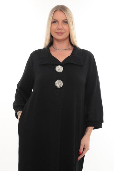 zitex Fully Stone-Embellished Modal Fabric Dress