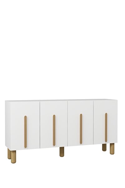 DEMONTE DECOR 8196-1DD KB150 KONSOL, TV ÜNİTESİ BEYAZ-SAFİRMEŞE