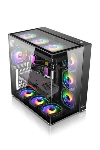 Generic ARCTIC LIQUID Gaming Desktop PC — AMD Ryzen 5 5600, RX 570 8GB, 16GB RAM, 1TB SSD, Windows 11