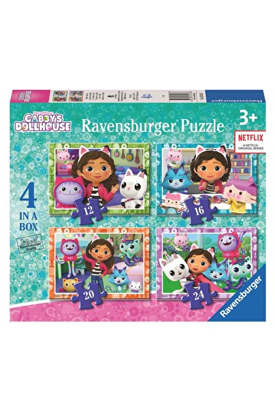 RAVENSBURGER Puzzle 4 în 1 pentru casa de păpuși Gabby
