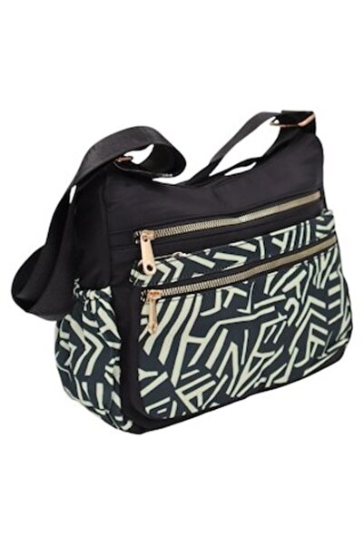 OEM Women's crossbody bag, textile material, adjustable strap, R1130 black6