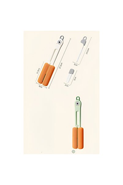 Flippy Glass, Mug, Bottle Cleaning Brush, Flippy, 27.5x11.4x6cm, Green