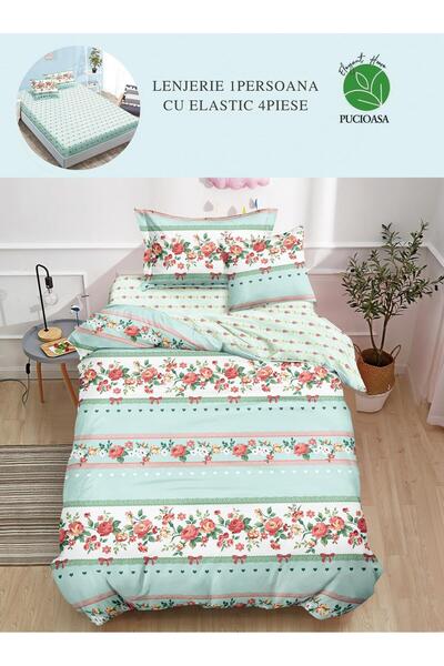 CHIRASO CHIRASO Bedding, Finet, 1 person, 4 Pieces, ELASTIC Sheet 140x200cm, Cover 155x200, 2 Pillowcases
