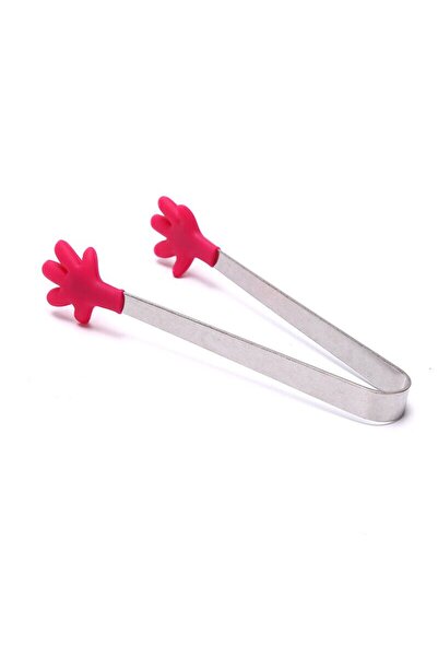 Flippy Creative Food Tongs, Flippy, Silicone Hand Model, 14.5x3 cm, Red