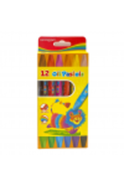 KEYROAD creioane colorate KR971353, hexagonale, 12 culori, solubile în apă, blister de carton