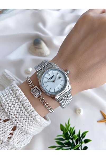 Lee Cooper Women's Wristwatch with Steel Strap 3 Atm Water Resistant Vs.Blkt.0642